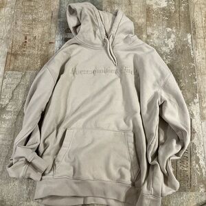 Cream Abercrombie Hoodie